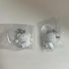 サンリオシナモロール ポチャッコ ふわふわスノー めじるしアクセサリー