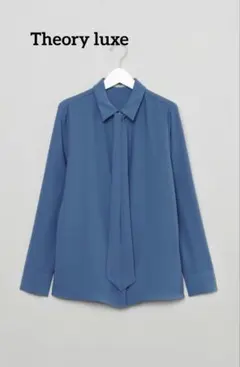 Theory luxe ボウタイ ブラウス シャツ 2way リボン 洗える