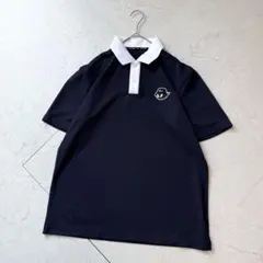 未使用 WAAC ゴルフ ポロシャツ M ネイビー ロゴのサムネイル