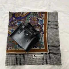 Aquascutum ビンテージ　バッグ　スカーフ