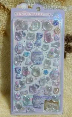 【正規品】ボンボンドロップシール ナイトミャウ 新品 猫 クーリア オリジナル