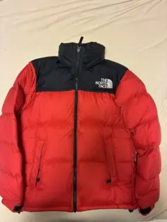 THE NORTH FACE ヌプシジャケット レッド ブラック