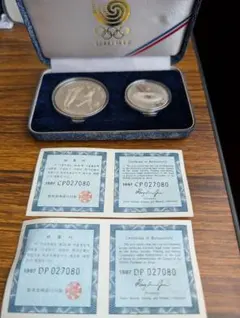 1987年 ソウルオリンピック 記念銀メダルセット 1987年 ソウルオリンピック 記念銀メダルセット - メルカリ