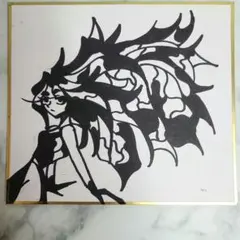 手描きイラスト ミニ色紙　アナログ　匿名配送
