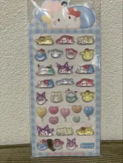 サンリオ シール 正規品 ぷっくり立体シール　ぷくぷくシール　寝そべり