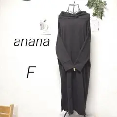 10193 anana アナナ カットソーロングワンピース F 無地 レーヨン混
