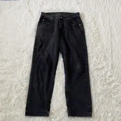 Wrangler ラングラー ブラック デニム 34×30 古着 ダメージ