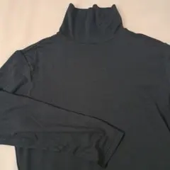 ヒートテックモイストインナー ブラック 長袖 タートルネック L