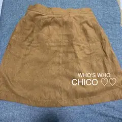 WHO'S WHO CHICO スエードミニスカート