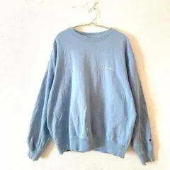 ☆【チャンピオン】トレーナー プルオーバー 刺繍ロゴ クルーネック XL