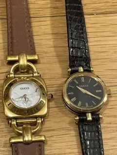 GUCCI アナログクォーツ腕時計2本セット
