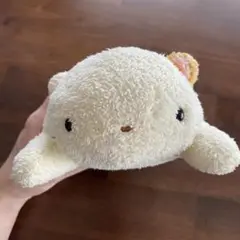 フリッカまつもと♡まんまるしりーず♡雪うさぎもちもちピロー　ぬくまろ　ぬいぐるみ フリッカまつもと♡まんまるしりーず♡雪うさぎもちもちピロー