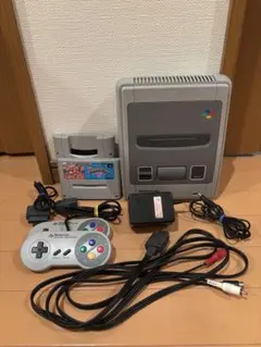 動作確認済 スーパーファミコン 本体 中期 ソフト2本 セット S端子ケーブル