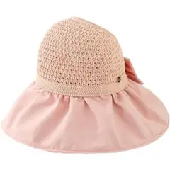 UV 紫外線対策 サンバイザー 麦わら帽子 帽子 日よけ ハット つば広 通気性