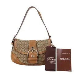 極美品】 COACH ソーホーワンショルダー シグネチャー 10296 y2k