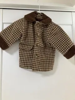 チェック柄アウター 95cm未満