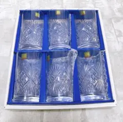 HOYA CRYSTALタンブラー カットグラス 6個セット