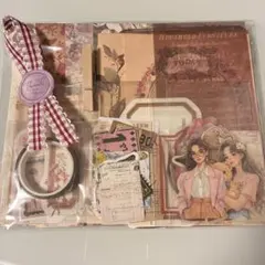 おすそ分け₍ᐢ‥ᐢ₎♡コラージュ素材シール 紙モノ 50枚＋マステ1本