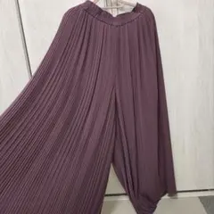 UNIQLO プリーツ パンツ M パープル
