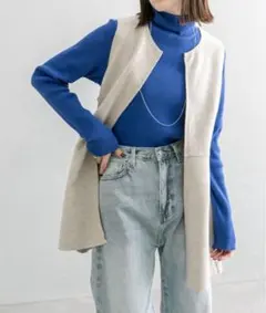 mystic ジレ グレー