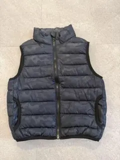 迷彩柄 ダウンベスト 110