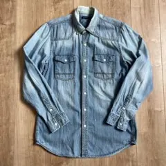 アーバンリサーチ　メンズ　ダンガリーシャツ　デニムシャツ　40 長袖　シャツ　L