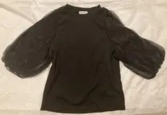 バルーンスリーブニット