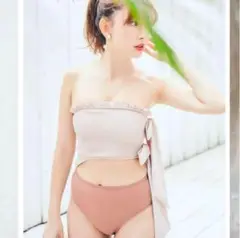 未使用herlipto Two-tone Belted One Piece 水着 m32748483440_1.jpg?1726490594