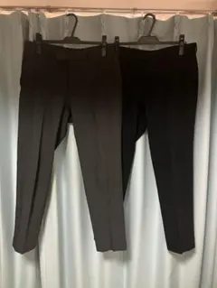 感動パンツ 2本セット ウエスト82cm股下73cm ネイビーダークグレーのサムネイル