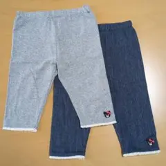 DOUBLE.B パンツセット 100サイズ グレー ネイビー