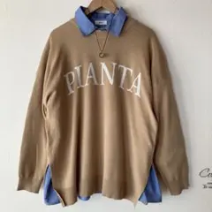 ロゴジャガードニット　ロゴニット　サマンサモスモス　SM2 プルオーバー