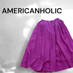 AMERICANHOLIC パープル 紫フレアスカート
