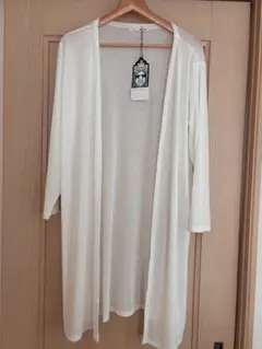 SHOO・LA・RUE シューラルー ロングカーディガン ホワイト タグ付き