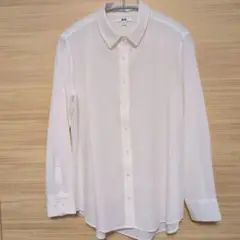 UNIQLO ユニクロ　ホワイト 長袖　シャツ ブラウス　Sサイズ