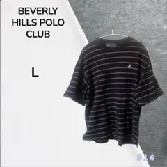 BEVERLY HILLS POLO CLUB ボーダー半袖Tシャツ Lのサムネイル