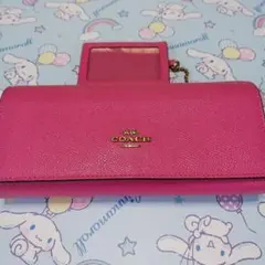 COACH ピンク 長財布
