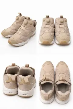 リーボック ポンプフューリー 24 ベージュ 人気 インスタ レディース