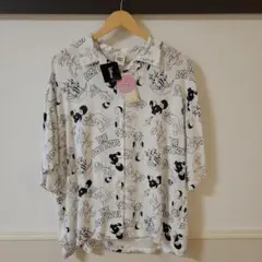 ピーターパン　ロストキッズ　シャツ　総柄　ディズニー　シー　ランド　ハロウィン