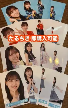 平岡海月 日向坂46 夏フェス ひな誕祭 ロゴTシャツ 生写真 12種コンプ