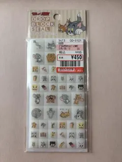 トムとジェリー　ドロップ　ブロックシール　タイルシール