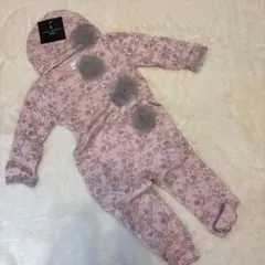 LAURA ASHLEY ピンク花柄ロンパース 6-9ヶ月　⑥