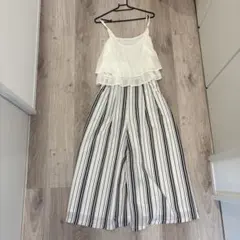 CECIL McBEE オールインワン　ストライプ　新品未着用　新品未使用のサムネイル