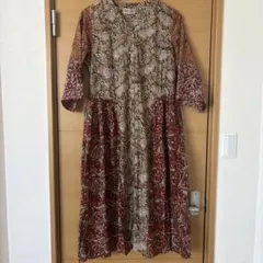 マライカ　花柄シャツワンピース　コットンブラウス　未使用のサムネイル