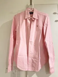 Ralph Lauren ピンク 長袖シャツ スリムフィット