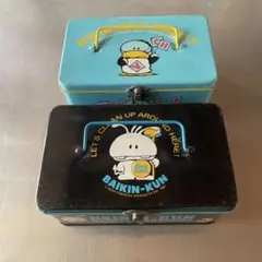 バイキンくん BAIKIN-KUN 缶ケース レトロ 1981 他2個セットのサムネイル