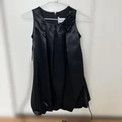 黒いサテンフォーマルドレス　5-6歳
