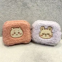 치이카와 カラビナつきもこもこポーチ 치이카와 모모가 ２種セット