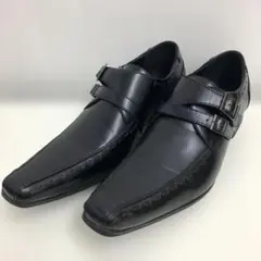 MM/ONE 黒 レザー ダブルバックル ビジネスシューズ　美品のサムネイル