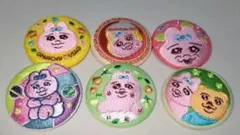 CAN BADGE COLLECTION　おぱんちゅうさぎ　刺繍缶バッチ  6個