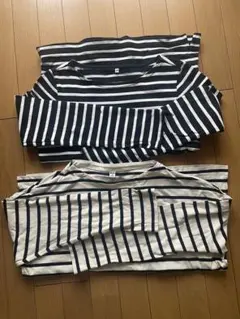 無印 ユニクロ ボーダー カットソー 2点セット Mサイズ